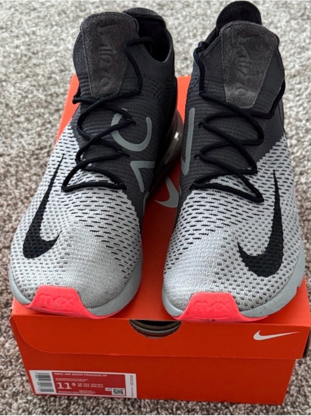 Nike Grey and Black Air Max 270 Men’s Shoes